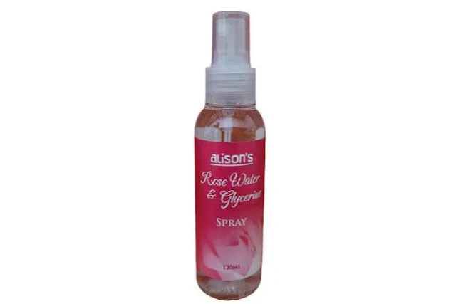 Alisons Rosewater & Glycerine 120Ml Spray